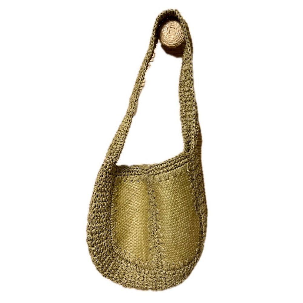 *SOLD* Coconut Girl Boho Straw Shoulder Bag